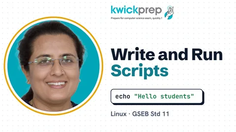 Writing and executing simple shell scripts
