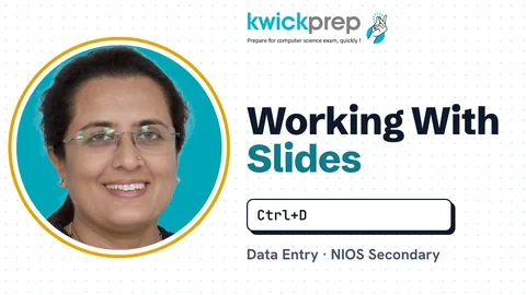 Working with slides