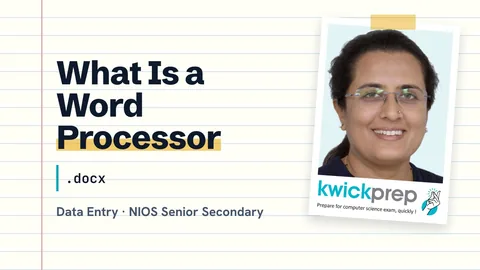 Introduction to word processors
