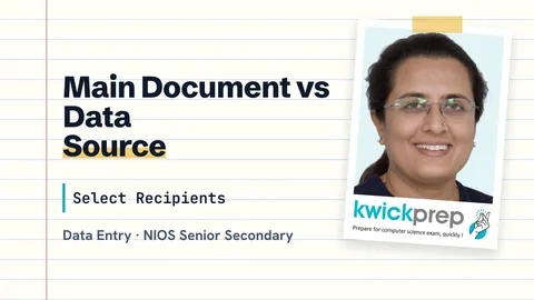 Main document and data source