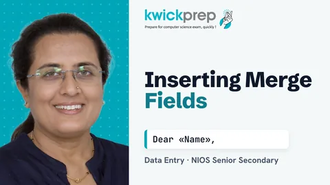 Inserting merge fields