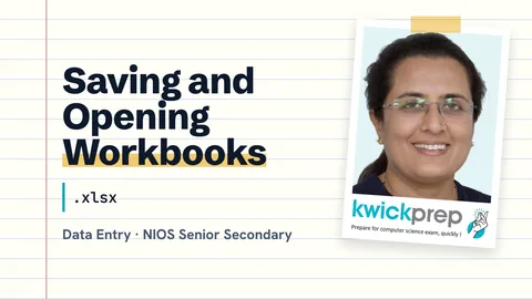 Saving and opening workbooks