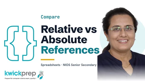 Relative and absolute cell references
