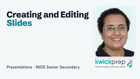 Creating and editing slides