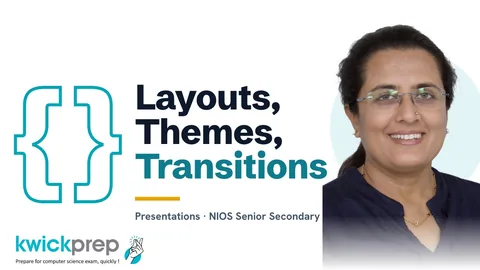 Slide layouts, design and transitions