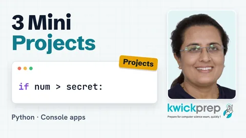 Console mini-projects (calculator, quiz, number game)