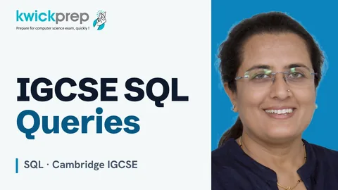 SQL for Cambridge IGCSE: Single-table Databases and Queries