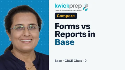 Forms and Reports in Base