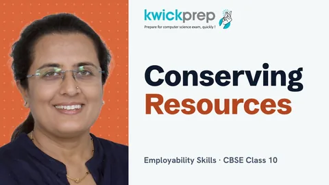 Employability Skills II: Conservation of resources