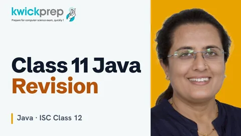 ISC Class XI Java Revision in One Go