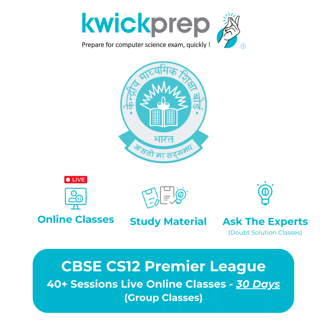 CBSE CS 12th Premier League Online Group Classes Banner
