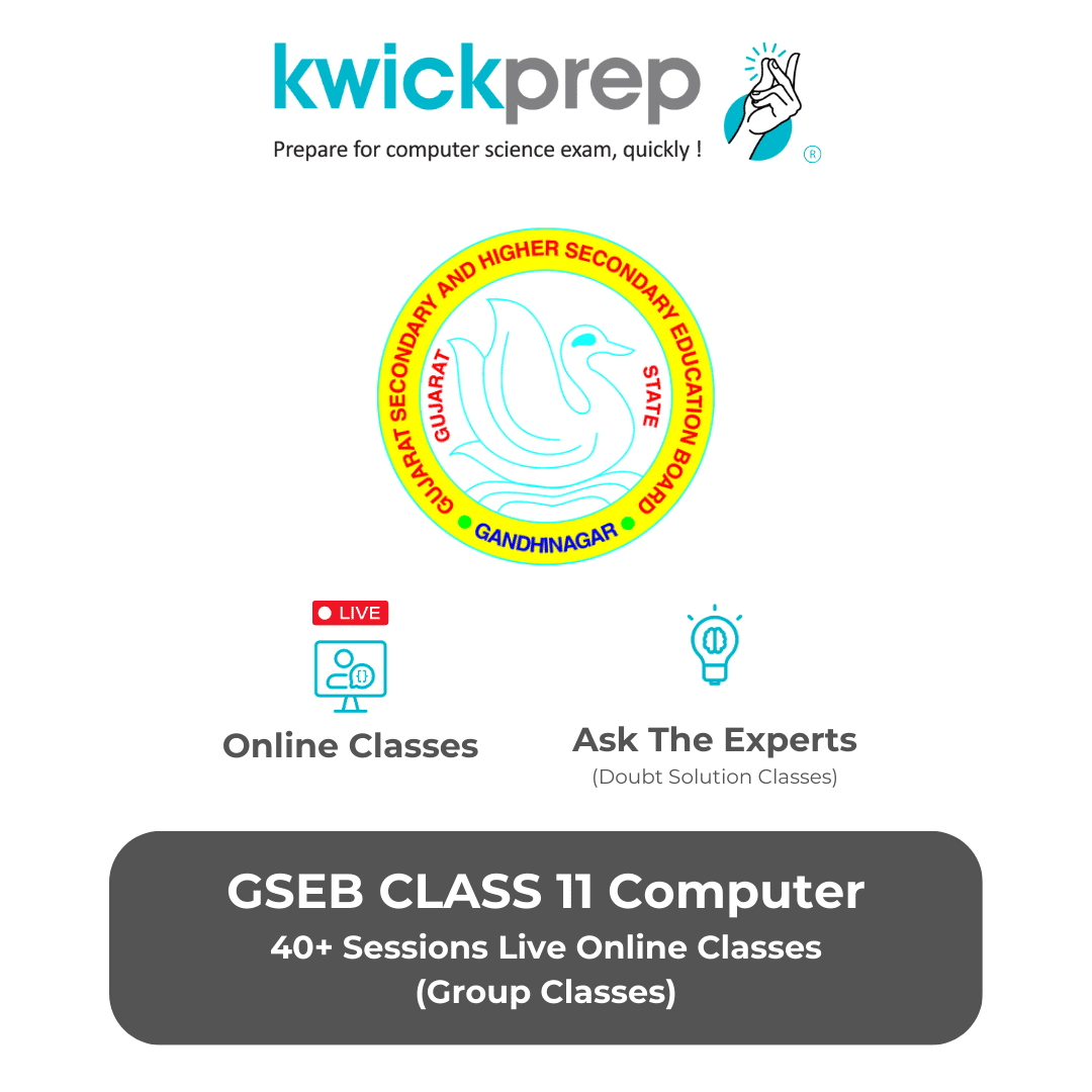 GSEB Class 11th CS Online Group Classes Banner