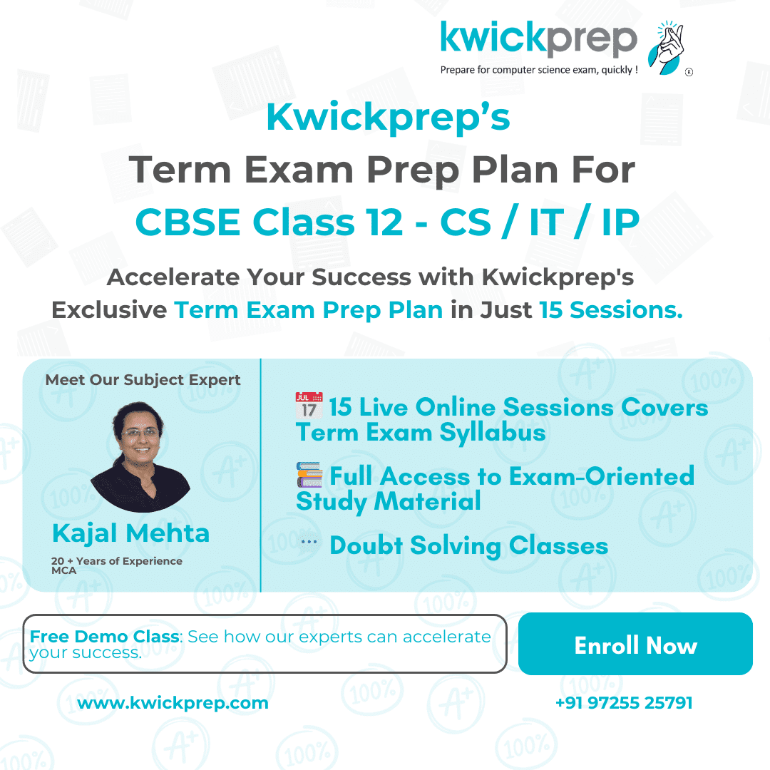 Term Exam Preparation Planning For CBSE