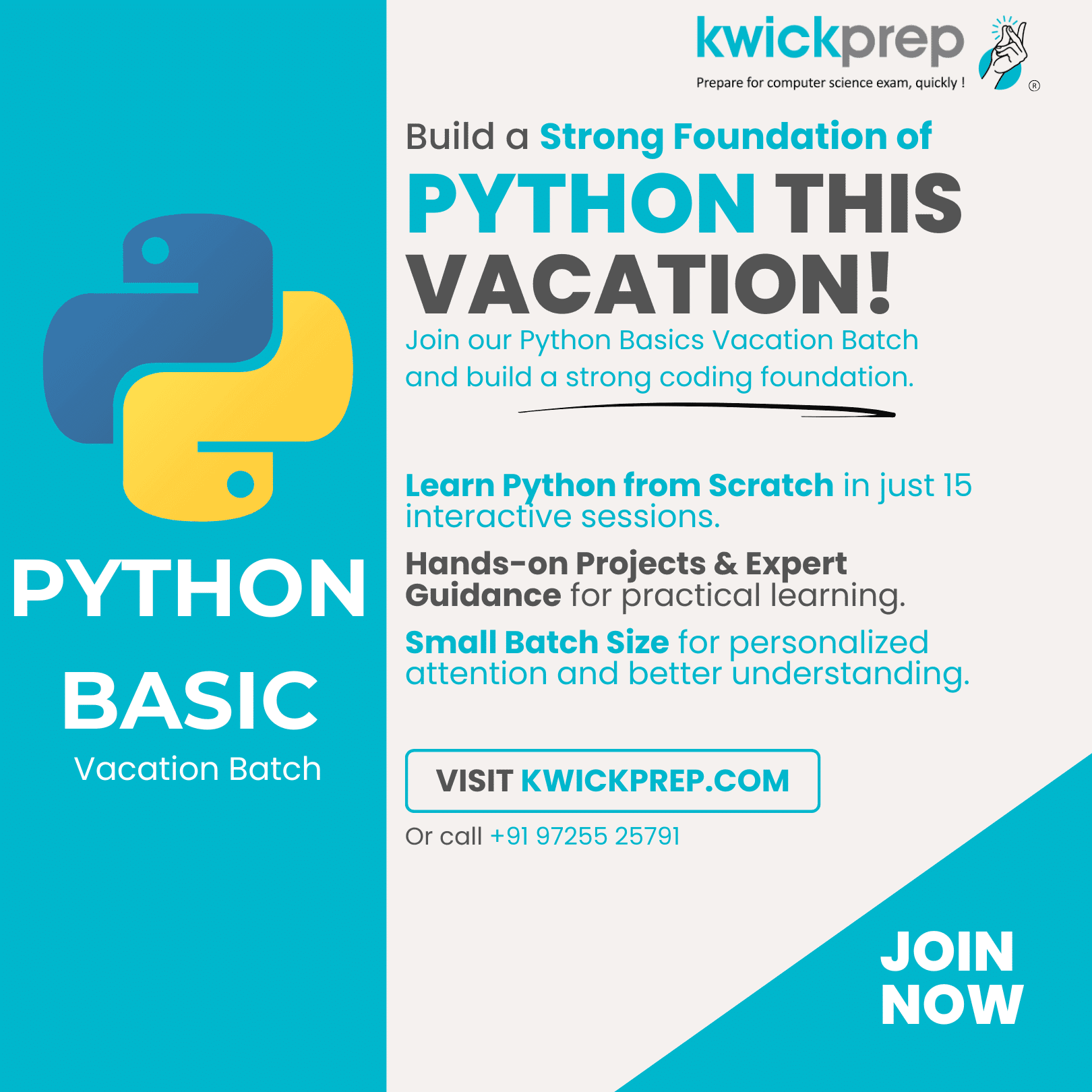 Python Basic Vacation Batch at Banner